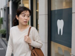 歯医者が苦手な女性