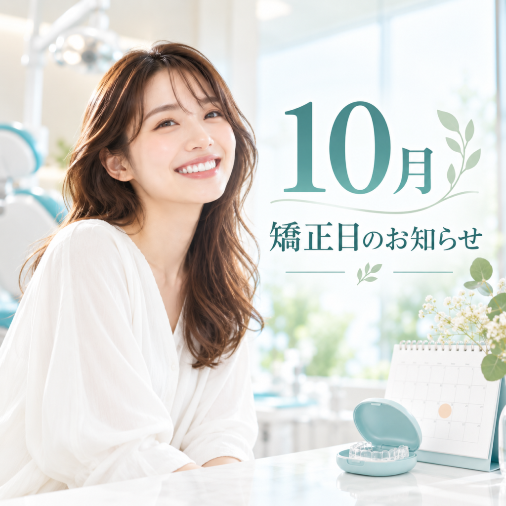 【矯正】10月矯正日のお知らせ